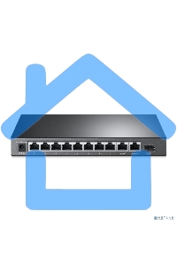 Коммутатор TP-Link 8-port 10/100Mbps Unmanaged PoE switch, 2 Gb RJ45 + 1 Gb SFP uplinks, PoE budget up to 124W