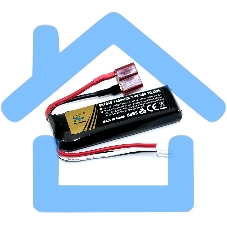 Портативный аккумулятор Li-Pol 7.4v 501855 1400mah разъем T-plug