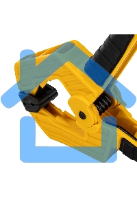 Струбцина клещеобразная Denzel усиленная 80 х 60 мм, двухкомпонентные рукоятки