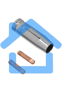 Горелка сварочная MIG MB15AK 3 метра Denzel