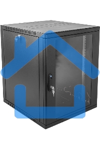 Шкаф ЦМО телекоммуникационный настенный сварной 12U (600 650) съемные стенки, дверь стекло, черный