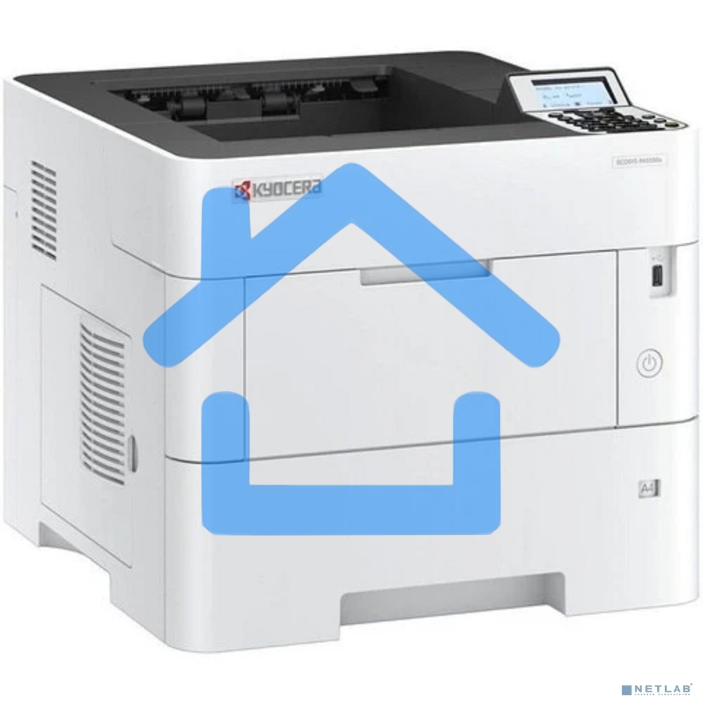 Принтер лазерный Kyocera PA5000x (110C0X3NL0), A4, ч/б, печ. до 50 стр/мин., 1200 x 1200 dpi, USB, RJ-45, Air Print, Mopria