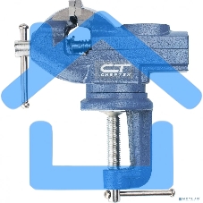 Тиски СИБРТЕХ 18672слесарные настольные поворотные ширина рабочихгубок 65мм наковальня