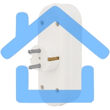 Набор тройников электрических линейных Rexant 16 А с заземлением, белый (2 шт./уп.)