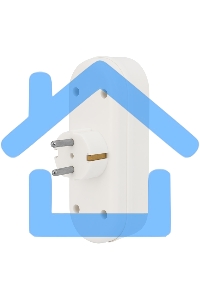 Набор тройников электрических линейных Rexant 16 А с заземлением, белый (2 шт./уп.)