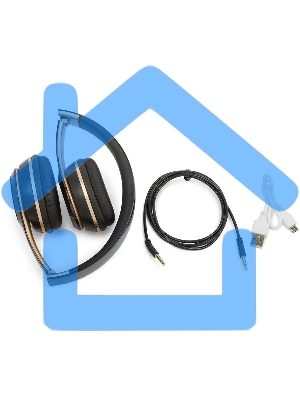 Наушники Harper HB-213 20-20000 Гц 88 дБ 32 Ом 200мА черный/золотой