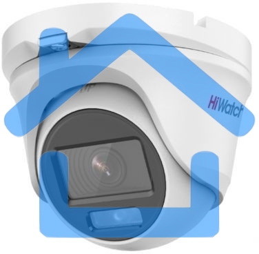 Камера видеонаблюдения аналоговая HiWatch DS-T503L 2.8-2.8мм HD-CVI HD-TVI цв. корп.:белый