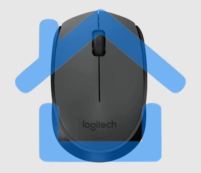 Мышь беспроводная Logitech M171 черный/серый, 1000 dpi, радиоканал, USB, кнопки - 3
