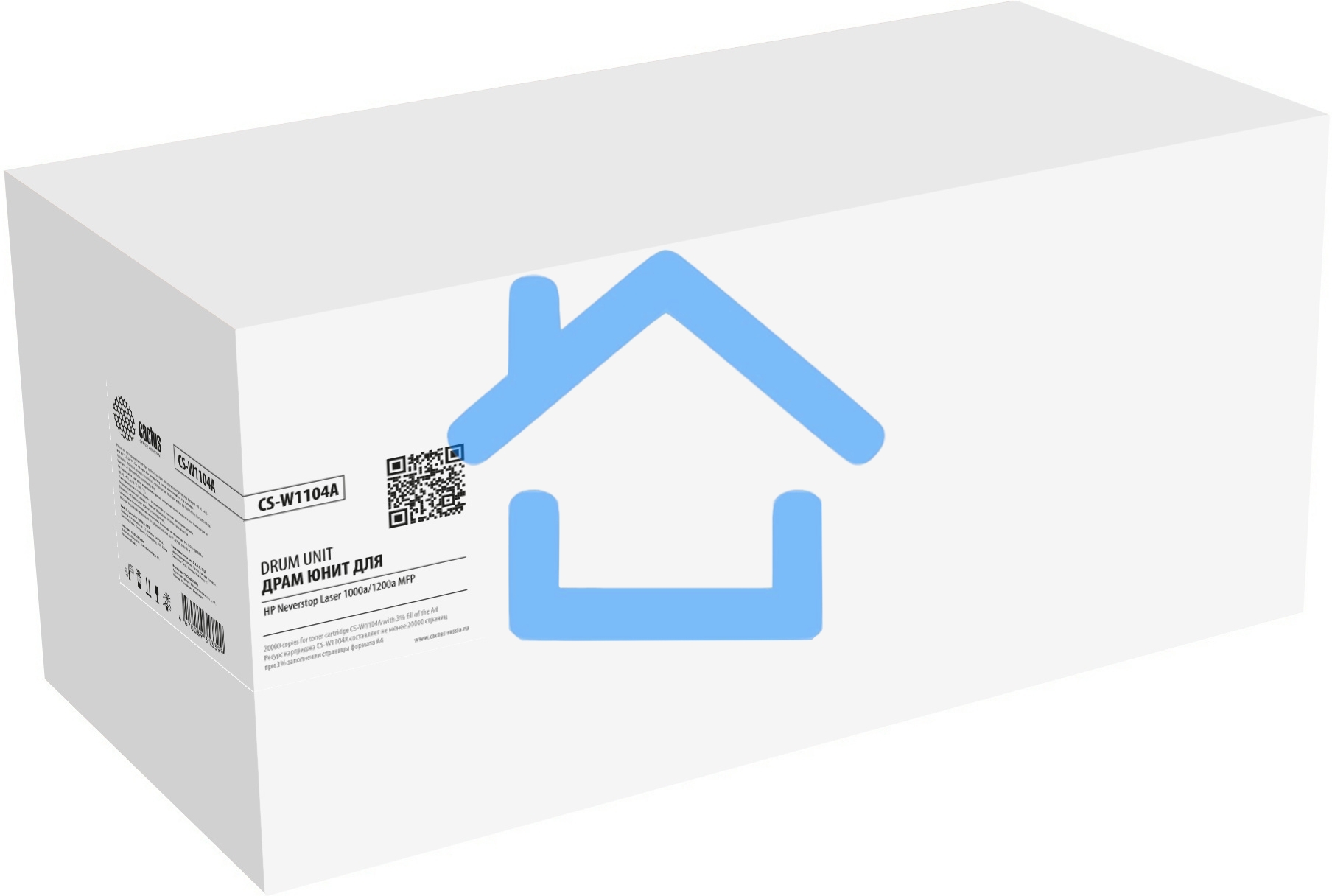 Блок фотобарабана Cactus CS-W1104A черный ч/б:20000стр. для Neverstop Laser 1000a/1200a MFP HP