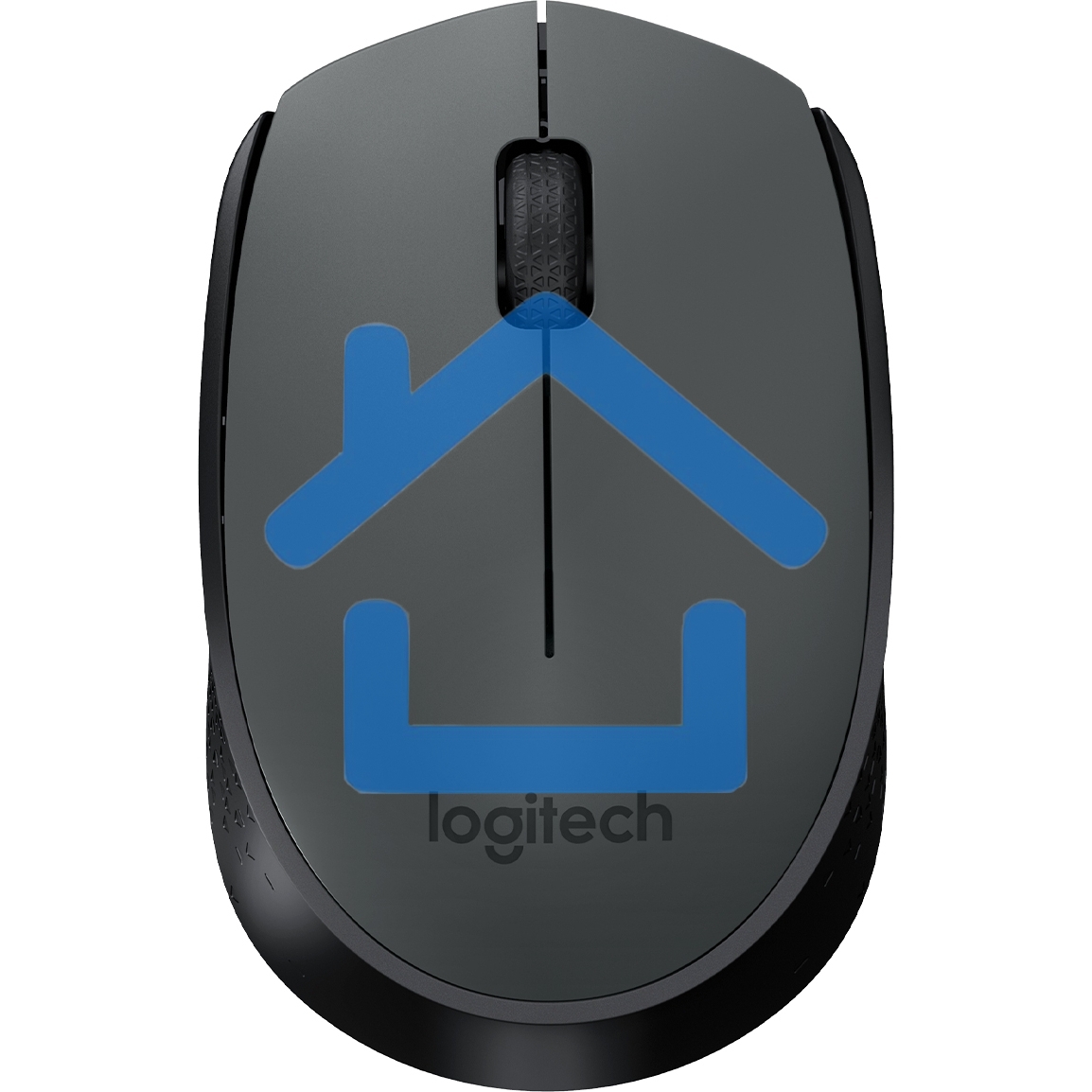 Мышь беспроводная Logitech M170 черный/темно-серый, 1000 dpi, радиоканал, USB, кнопки - 3