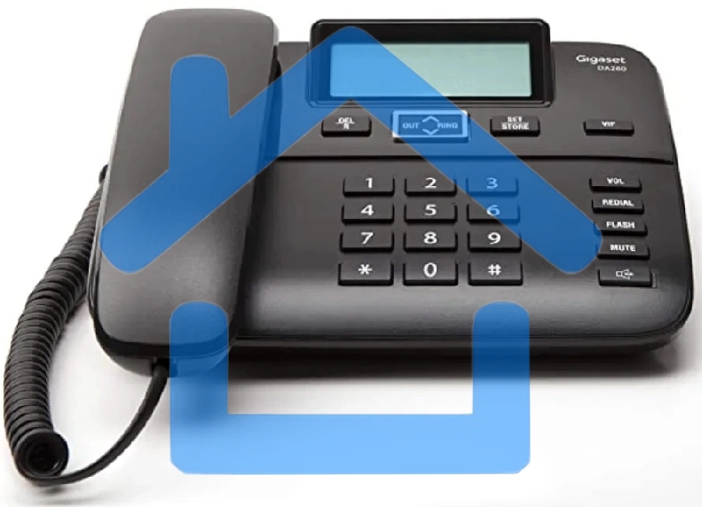 Телефон проводной Gigaset DA260 черный