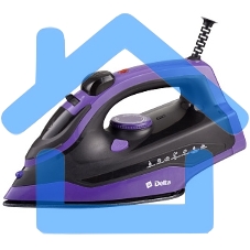 Утюг Delta DL-353 черный с фиолетовым