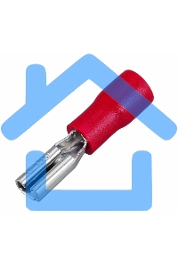 Клемма плоская Rexant, изолированная гнездо - 3.8 мм, 0.5-1.5 мм², (РПи-м 1.5-(2.8) / РПИм 1,25-250 / FDD1.25-110(5)), в упак. 10 шт.