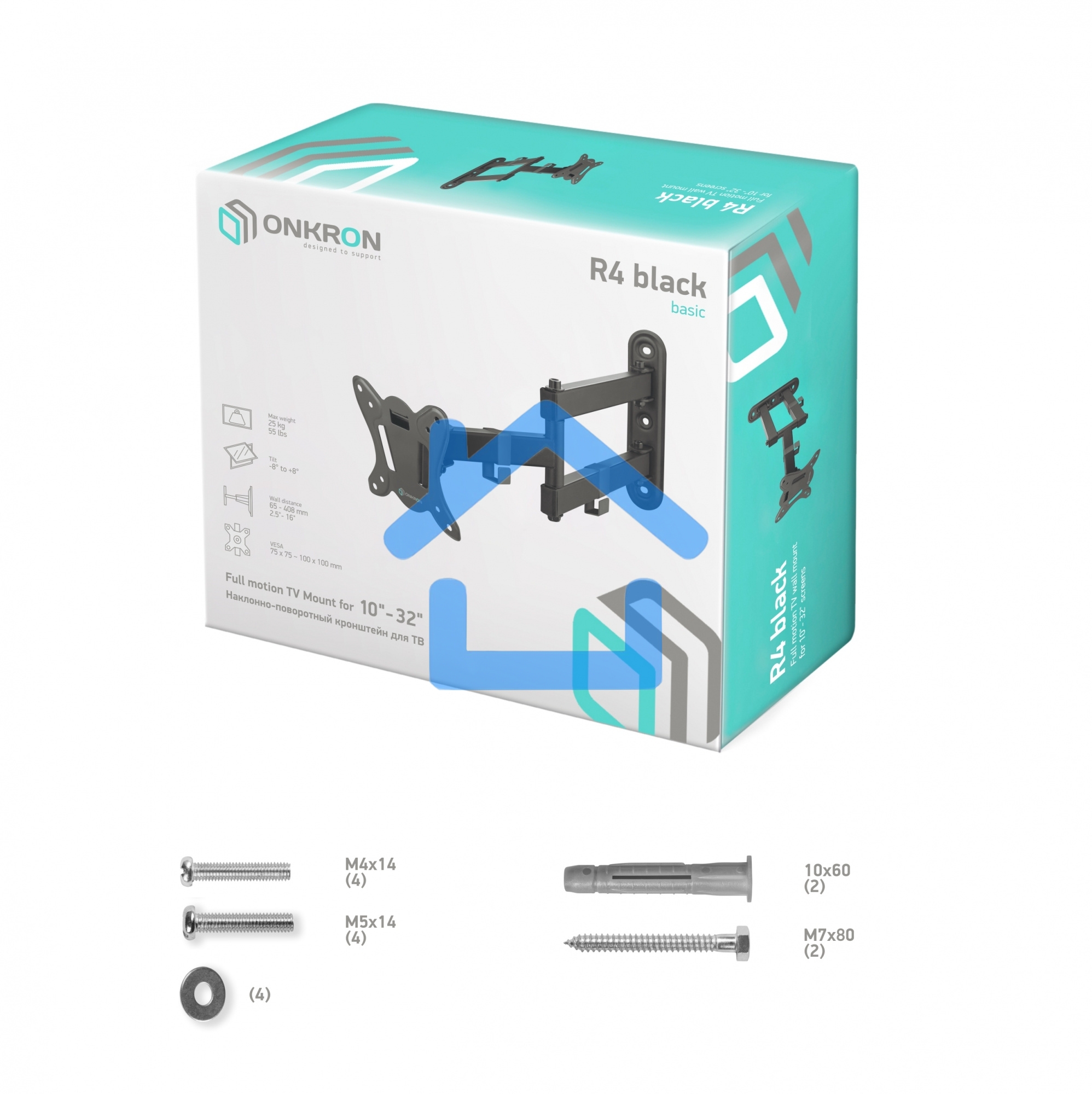 Кронштейн ONKRON R4 для телевизора 10