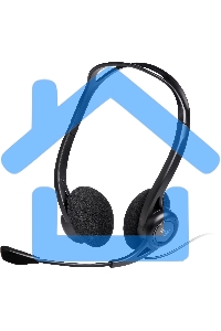 Наушники с микрофоном Logitech 960 черный 2.4м накладные оголовье (981-000100)