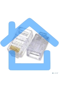 Разъем RJ-45 UTP для кабеля кат.5Е, 8P8C Разъем RJ-45 UTP для кабеля кат.5Е, 8P8C