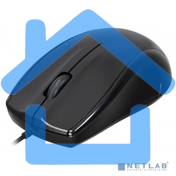 Мышь проводная Oklick 185M черный, 1200 dpi, USB, кнопки - 3