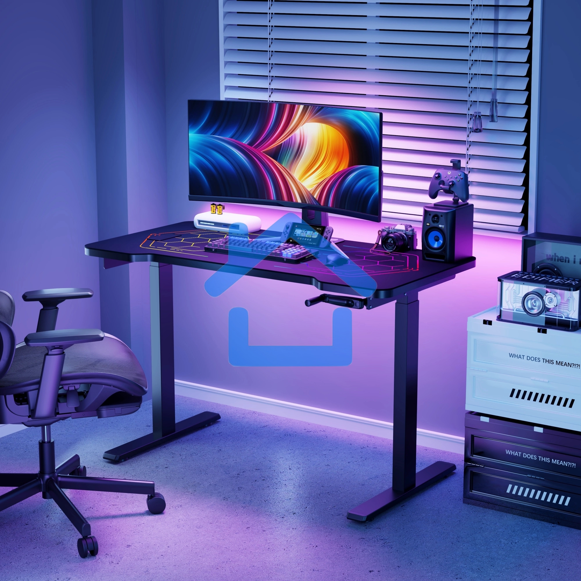 Столешница Cactus CS-DT-RGB-HEX 120x60x2.8см черный