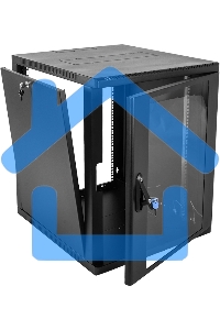 Шкаф ЦМО телекоммуникационный настенный сварной 12U (600 650) съемные стенки, дверь стекло, черный