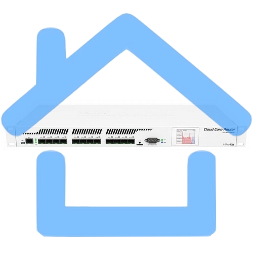 Маршрутизатор Mikrotik CCR1016-12S-1S+ Cloud Core Router 1016-12S-1S+ with Tilera Tile-Gx16 CPU (16-cores, 1.2Ghz per core), 2GB RAM, 12xSFP cages, 1xSFP+ cage, RouterOS L6, 1U rackmount case, Dual PSU, LCD panel