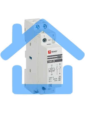 Контактор модульный КМ 20А NО+NC (1 мод.) EKF km-1-20-11