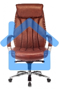 Кресло руководителя Бюрократ T-9922SL светло-коричневый Leather Eichel кожа крестовина металл хром