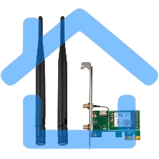 Сетевой адаптер Tenda E30 беспроводной двухдиапазонный PCI-e адаптер Wi-Fi 6 AX3000 c Bluetooth 5.0