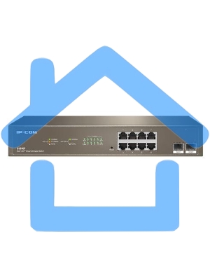 Коммутатор управляемый IP-COM G3310F, настенный, 1000 Мбит/сек, 8 port, SFPx2