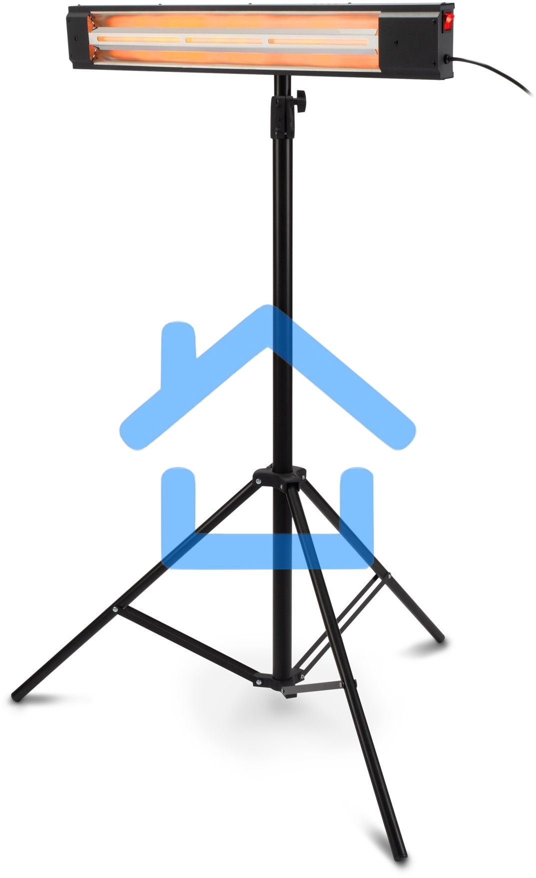 Обогреватель инфракрасный Starwind SHIRC-1010, черный, кварцевый, 1000 Вт, 18 м2