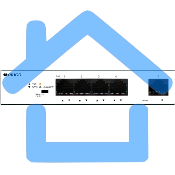 Коммутатор Unmanaged Switch 4x1000Base-T PoE, 1x1000Base-T, PoE Budget 60W, Long-range PoE up to 250m, metal case