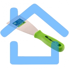 Шпательная лопатка из нержавеющей стали, 60 мм, пластмассовая ручка Сибртех 85546