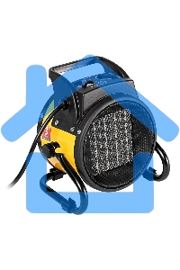 Тепловая пушка керамический нагреватель (тепловентилятор) Denzel DHC 2-100, 230В, 0,025/1/2 кВт