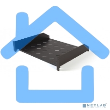 Полка Hyperline TAL3-2U-400-RAL9005 угловая с перфорацией 19