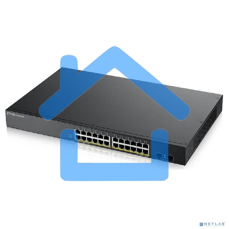 Коммутатор Smart L2 PoE+ Zyxel GS1900-24HPv2, rack 19