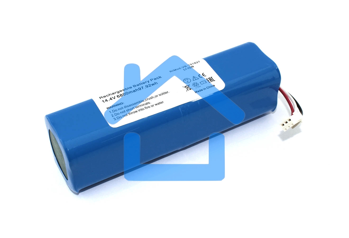 Аккумулятор для Xiaomi Roborock Viomi S9 14.4V 6800 mAh 4S2P