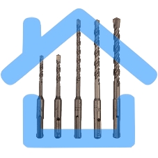 Набор буров по бетону 5-6х110, 6-8-10х160 мм, 5 шт., в пластиковой коробке SDS PLUS Kranz