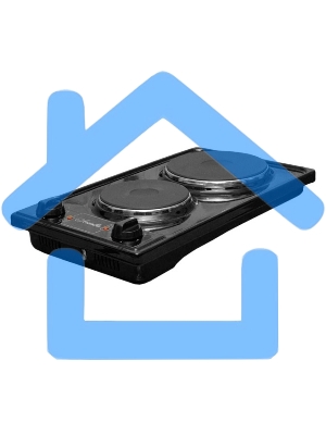 Электрическая плитка Лысьва ЭПБ 22 нержавеющая сталь/рябчик (настольная)