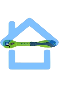 Ключ трещотка СИБРТЕХ двухкомпонентная рукоятка 1/2