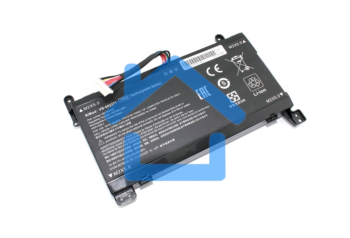 Аккумуляторная батарея для ноутбука HP OMEN 17-an013TX 14.8V 4400mAh OEM