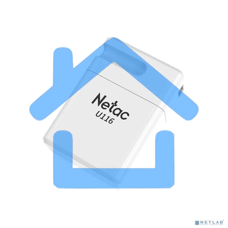 Флешка USB Netac U116 mini NT03U116N-032G-32WH USB 3.2 32 Gb, up to 130Mb/s белый