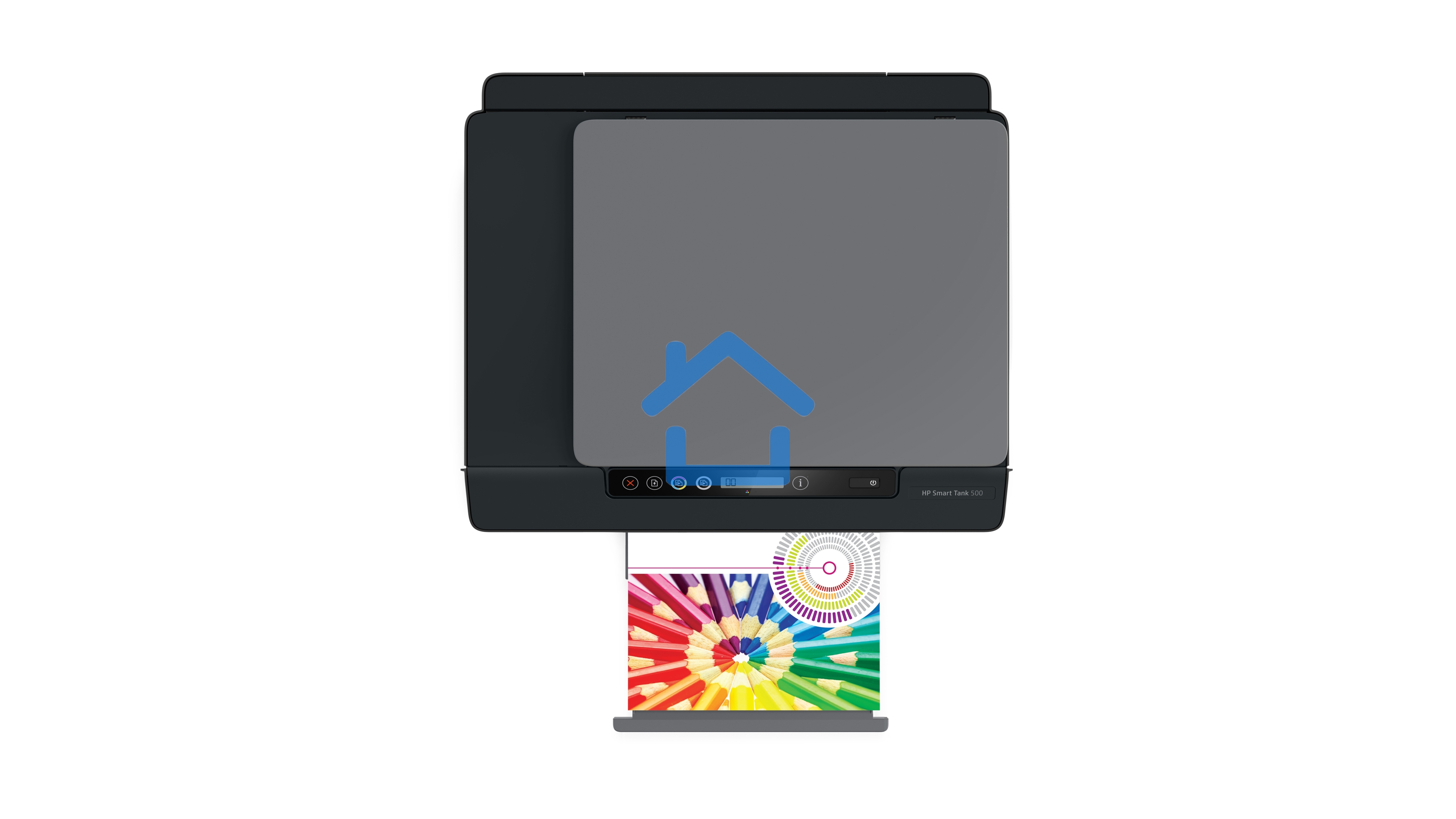 МФУ струйное HP Smart Tank 500 (4SR29A), A4, цветной, печ. до 22 стр/мин. (ч/б) до 16 стр/мин. (цвет), скан. до 8 стр/мин. (ч/б) 4 стр/мин. (цвет), 1200x1200dpi, USB