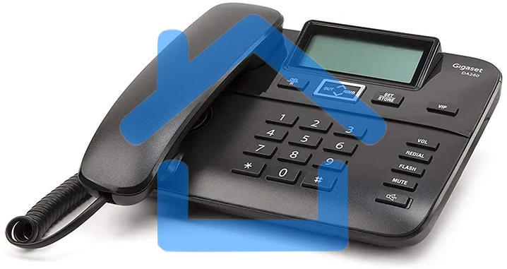 Телефон проводной Gigaset DA260 черный