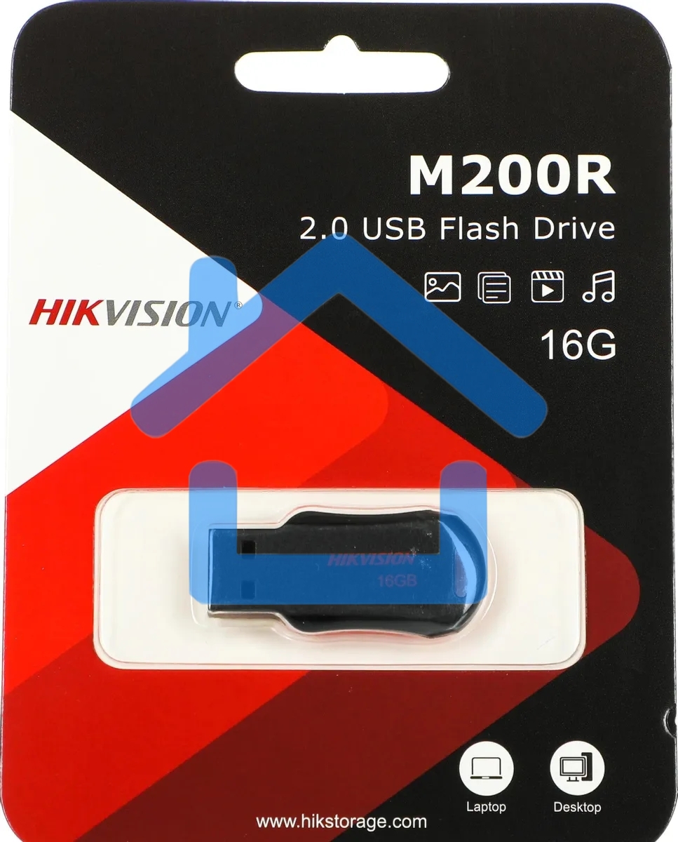 Флешка USB R/W Hikvision 16Gb HS-USB-M200R/16G USB2.0 черный