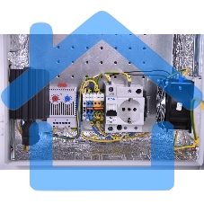 Шкаф ЭКОНОМ уличный всепогодный настенный укомплектованный (В600 Ш600 Г300), комплектация T1-IP54