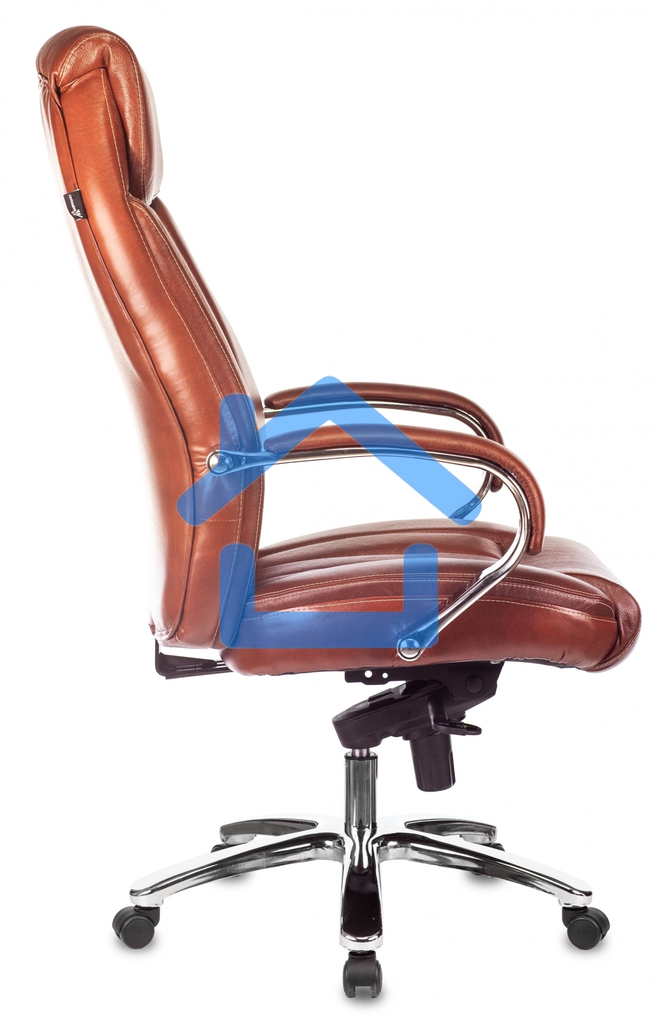 Кресло руководителя Бюрократ T-9922SL светло-коричневый Leather Eichel кожа крестовина металл хром