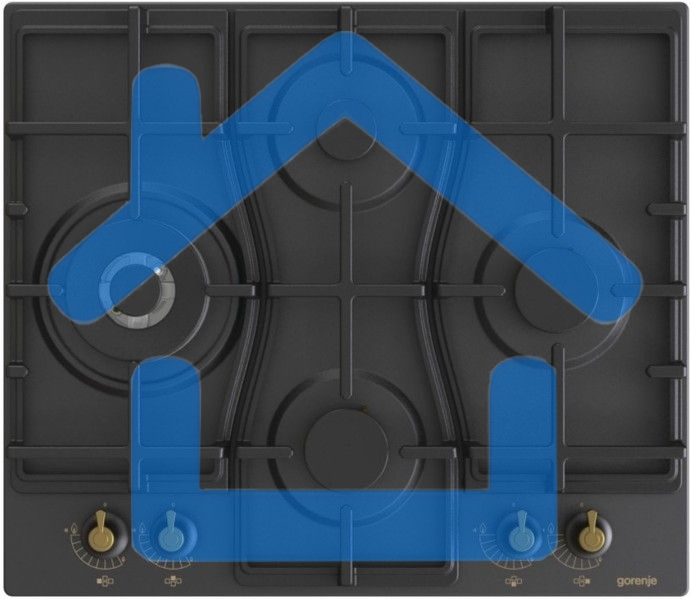 Газовая варочная панель Gorenje GW6D42CLB черный