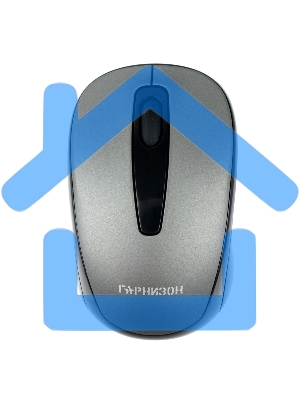 Мышь беспроводная Гарнизон GMW-450-1 серый, 1000 dpi, радиоканал, USB, кнопки - 3