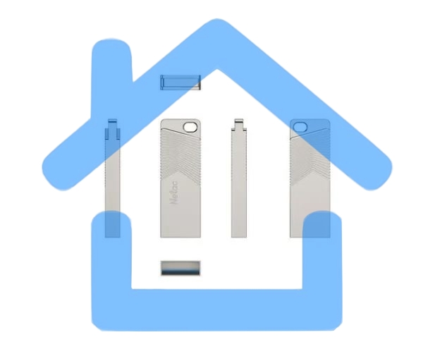 Флешка USB Netac UM1 64 Gb <NT03UM1N-064G-32PN>, USB 3.2