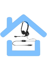 Наушники с микрофоном Logitech 960 черный 2.4м накладные оголовье (981-000100)