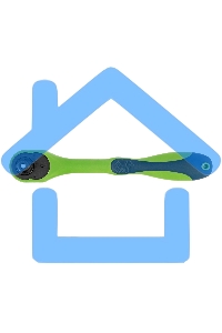 Ключ трещотка СИБРТЕХ двухкомпонентная рукоятка 1/2